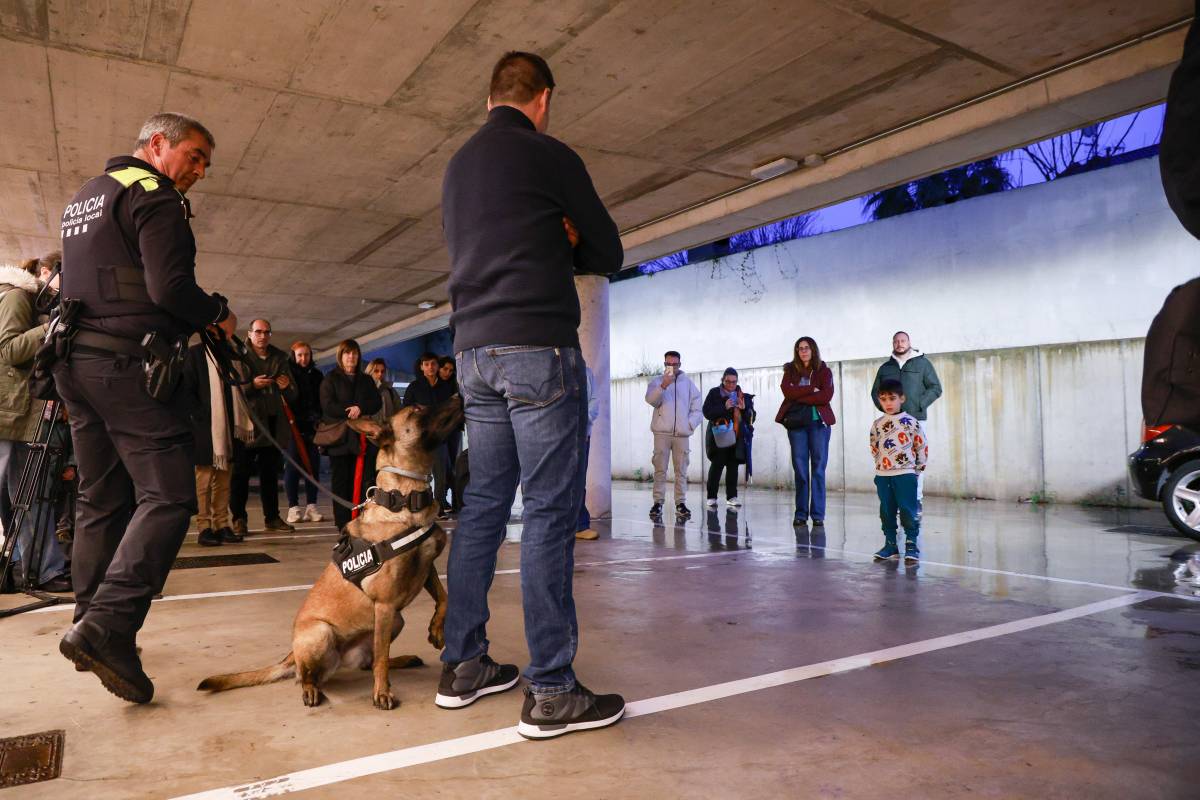 Presentació de la unitat canina de Barberà