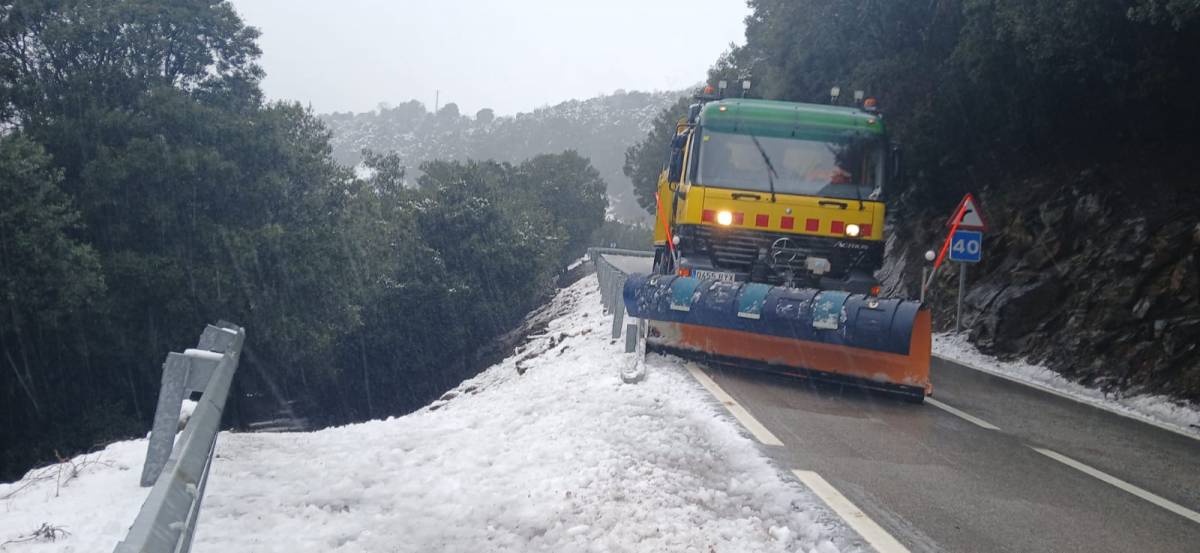 Màquina llevaneu al Montseny. - Parc natural del Montseny.