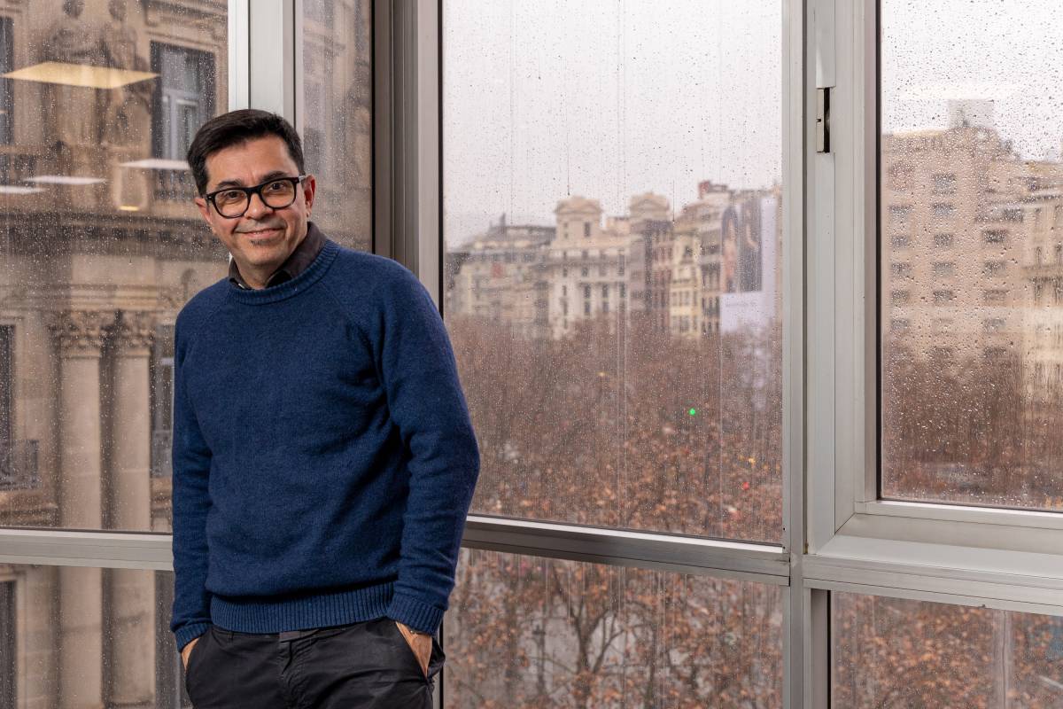 Gerardo Pisarello, a la redacció de Nació - Miquel Homs