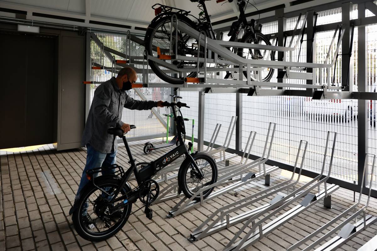 Interior d`un bicitancat a Sant Cugat en una imatge d`arxiu. 