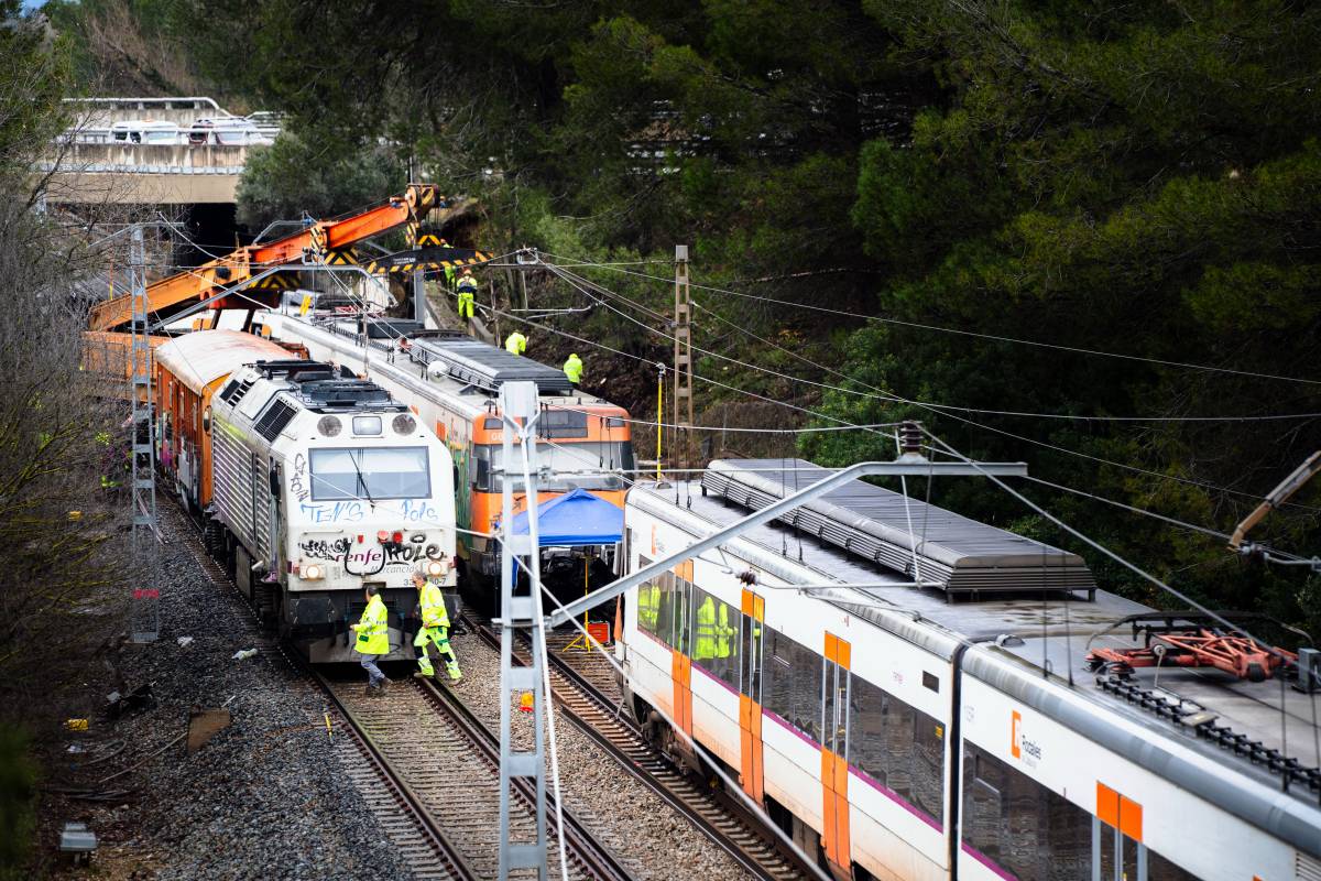 El tren descarrilat a Gelida només va tenir 5 segons per frenar abans de xocar contra el mur