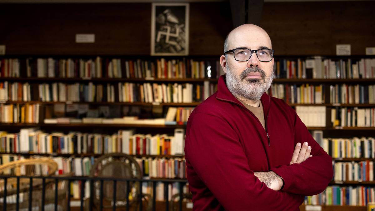 Jordi Mir, fotografiat a la Llibreria Ona - Hugo Fernández