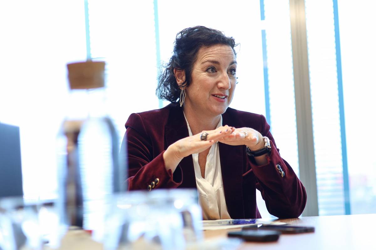 La consellera, durant l’entrevista concedida al Diari de Terrassa, a la seu del Departament - Víctor Castillo