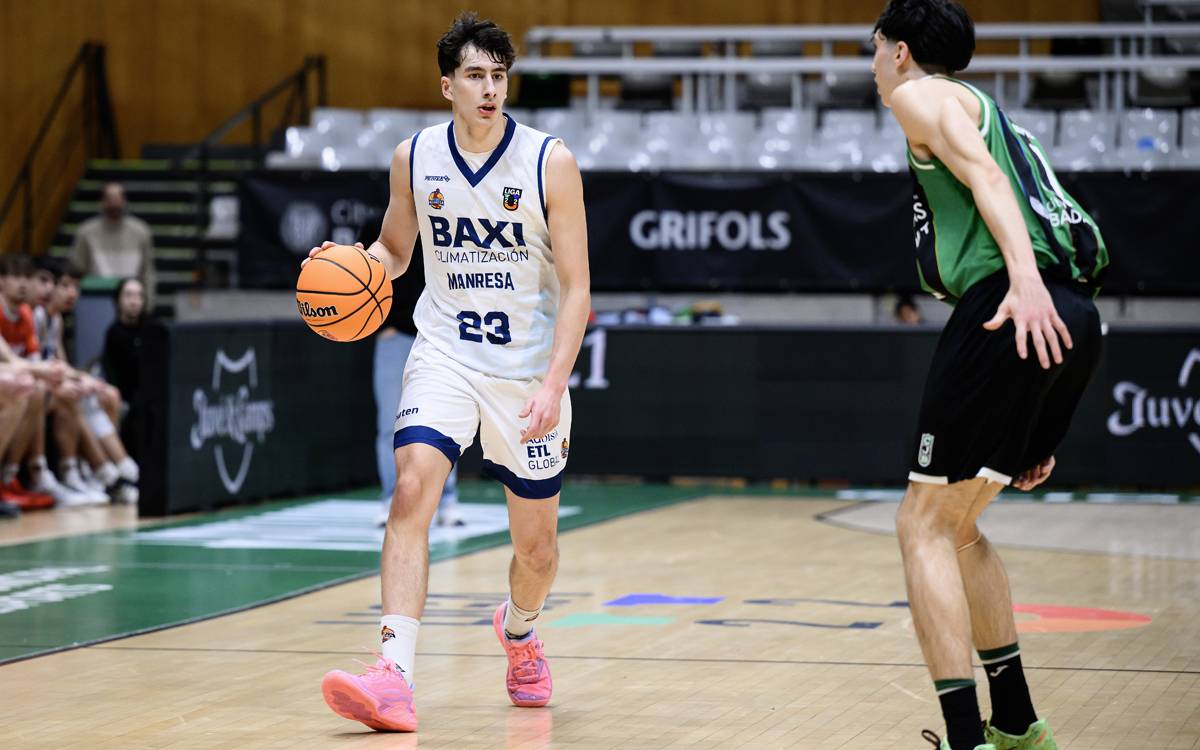 El Baxi Manresa guanya a Badalona després de pròrroga i s'estrena a la segona fase de la Lliga U22