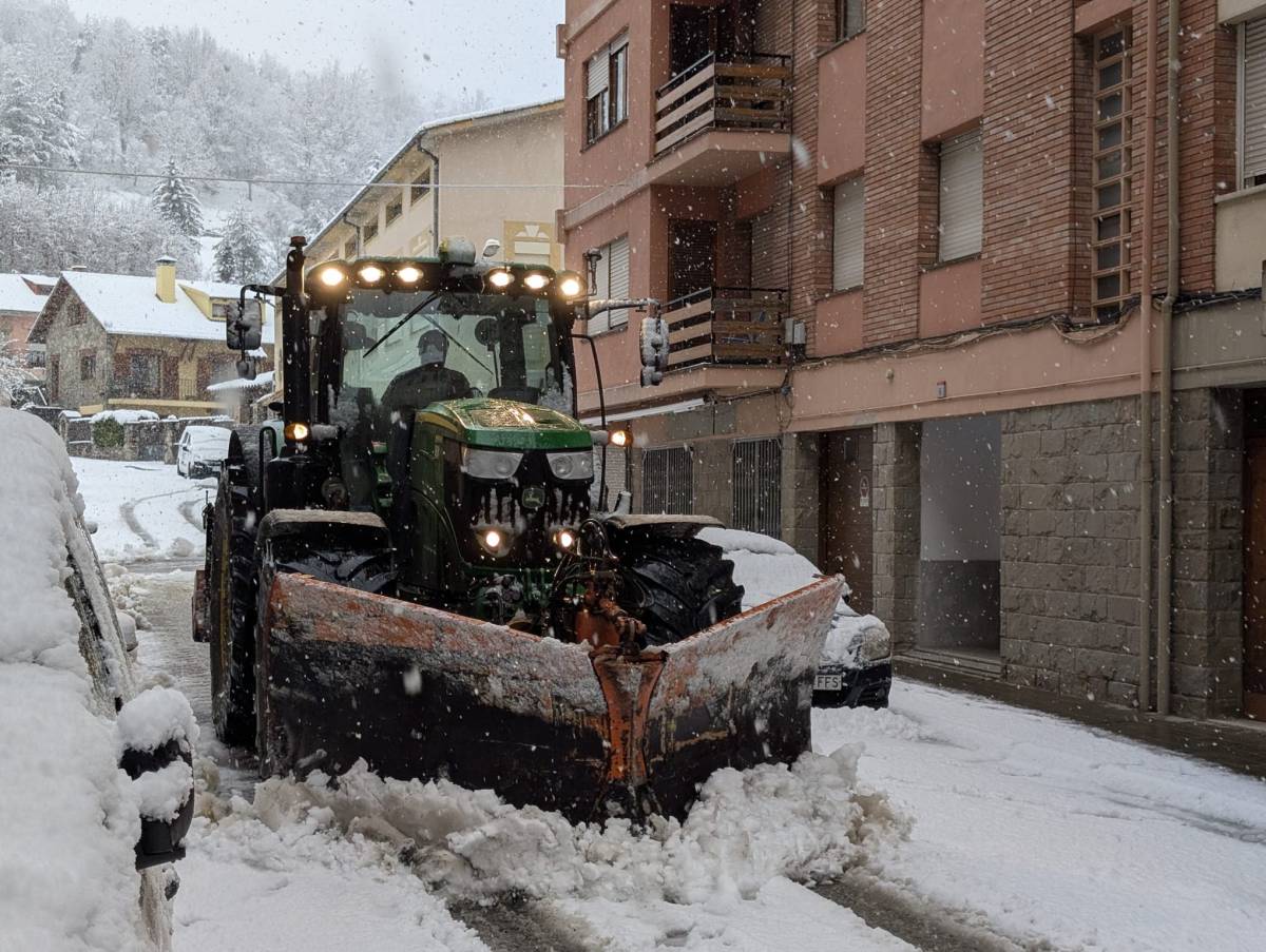 Missatge ES-alert per intenses nevades a cotes baixes