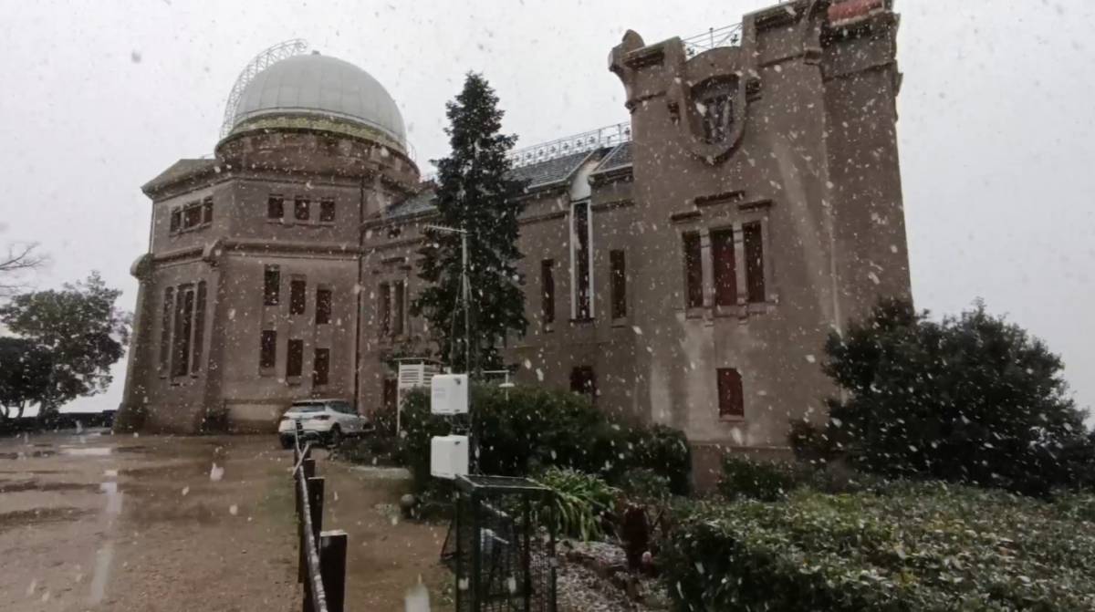 La neu també ha sorprès Barcelona