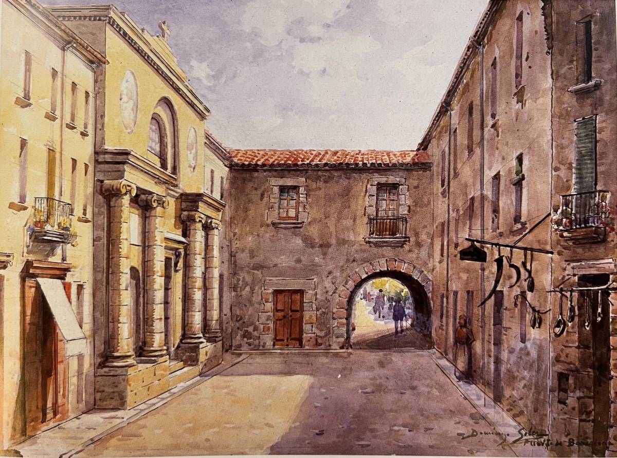 Portal de Barcelona - AQUAREL·LA DE DOMINGO SOLER Portal de Barcelona