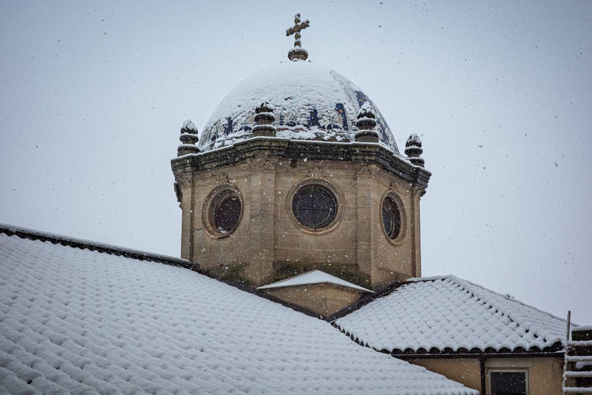 La cúpula nevada de la catedral de Solsona - Jordi Borràs 