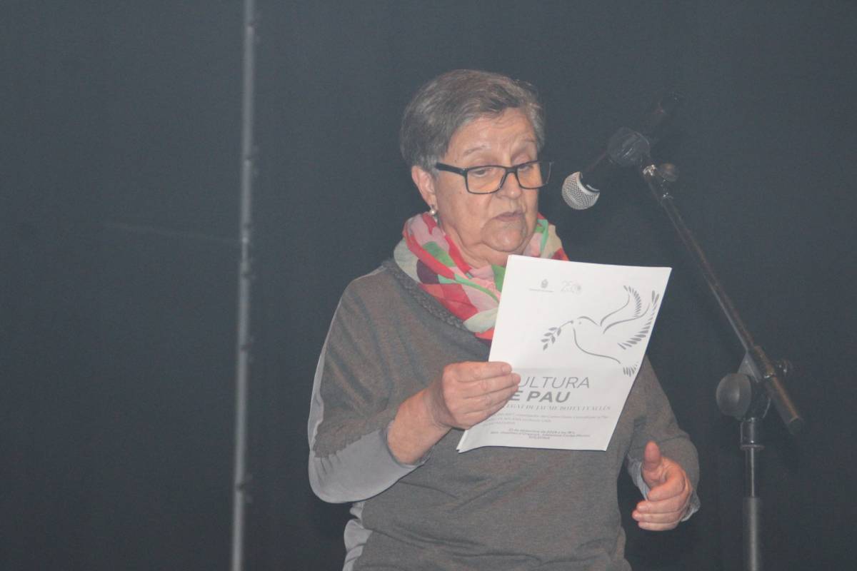 Des de l`organització també es va llegir un manifest - Ramon Estany Des de l`organització també es va llegir un manifest