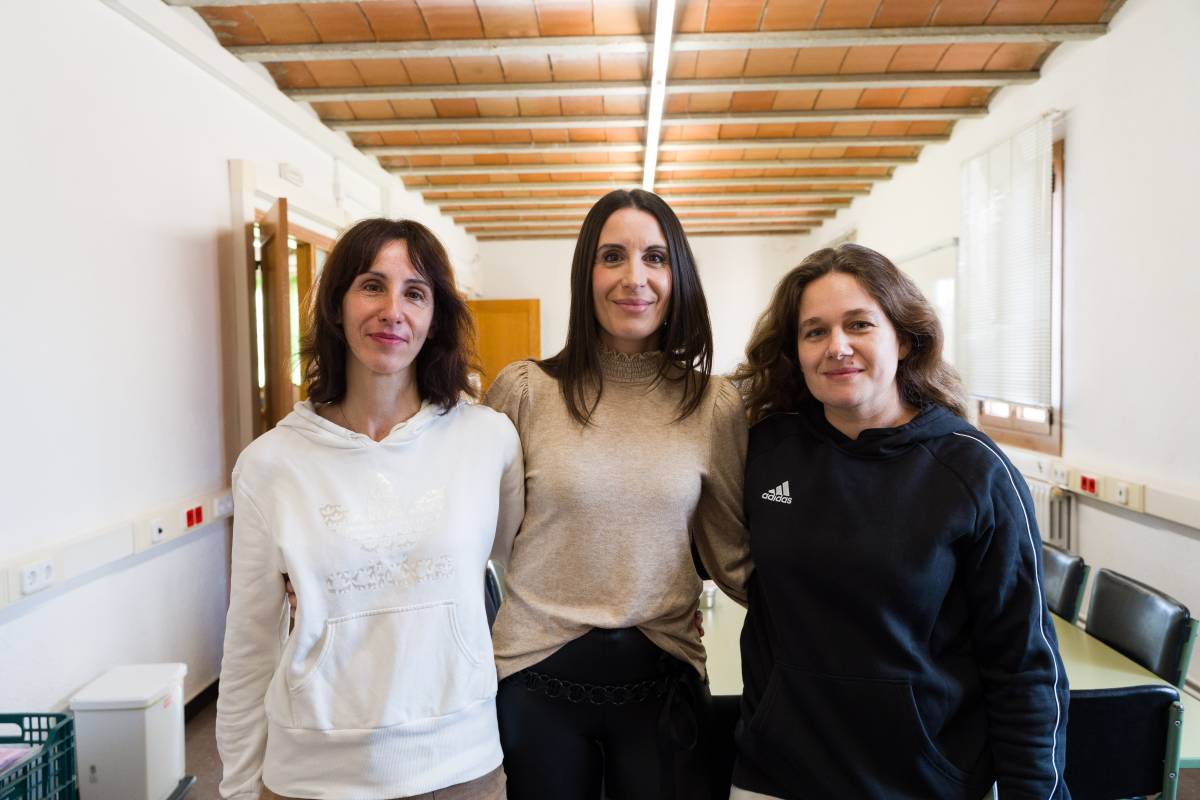 Tres de les integrants del projecte de l`AFA Can Sorts de Sentmenat