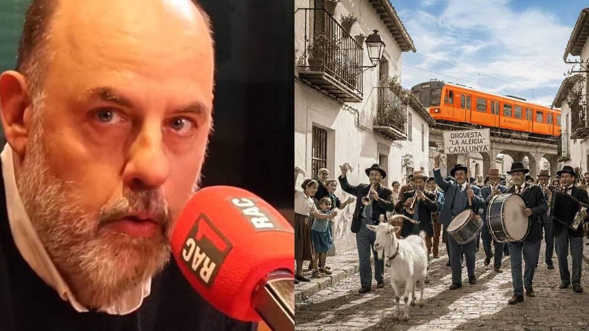 Jordi Basté treu a passejar la cabra i l'orquestra per retratar el Govern i Rodalies: «Benvinguts al caos»