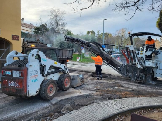 Obres al carrer Pau Claris de Viladecavalls per millorar la recollida d’aigües