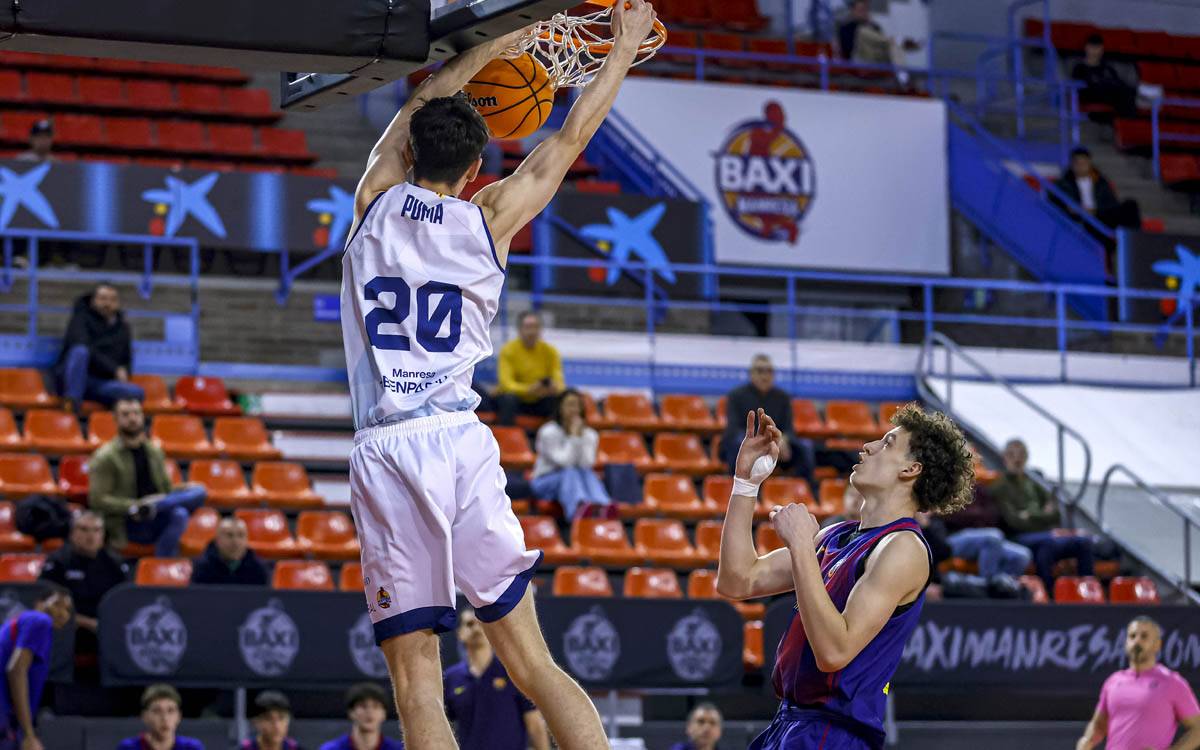 El Baxi Manresa U22 planta cara al Barça Atlètic però cedeix al Nou Congost (81-89)