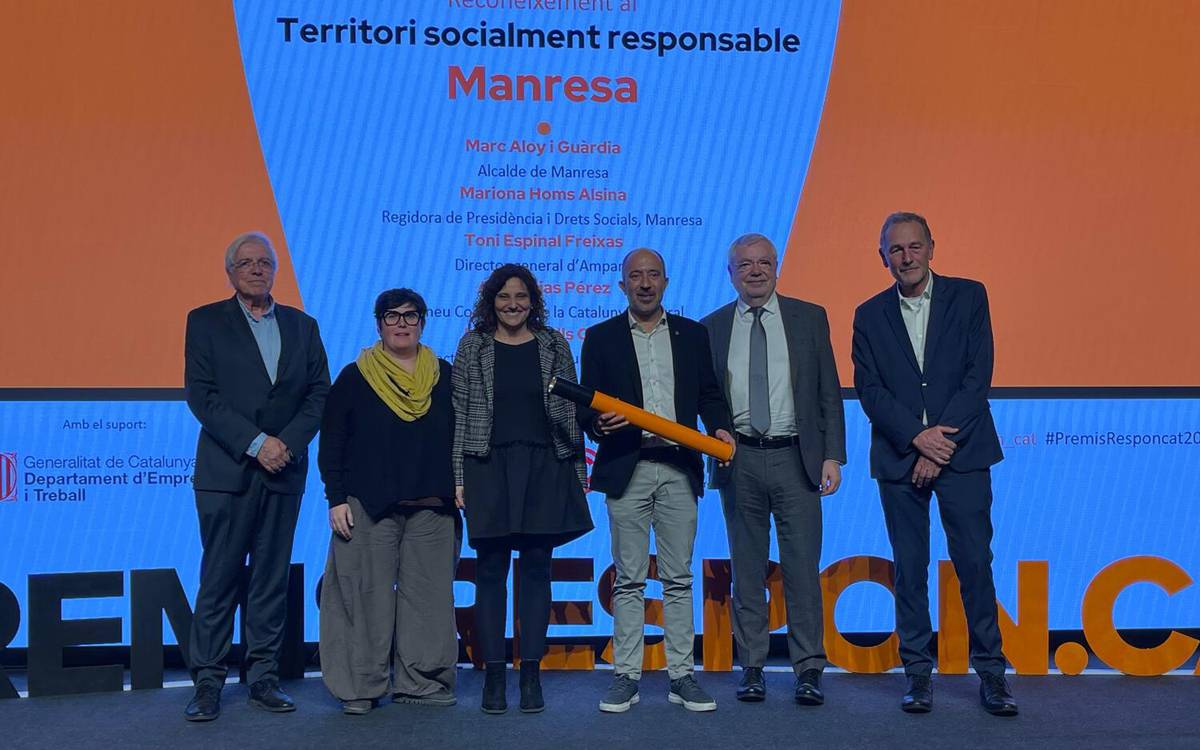 Manresa rep el premi Respon.cat pel seu model de territori socialment responsable
