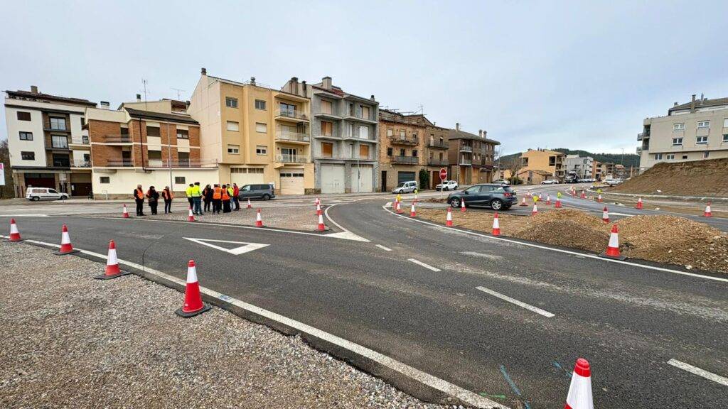La Diputació de Lleida millora la travessera de Solsona per reforçar la seguretat viària a l’entorn de l’escola del Vinyet