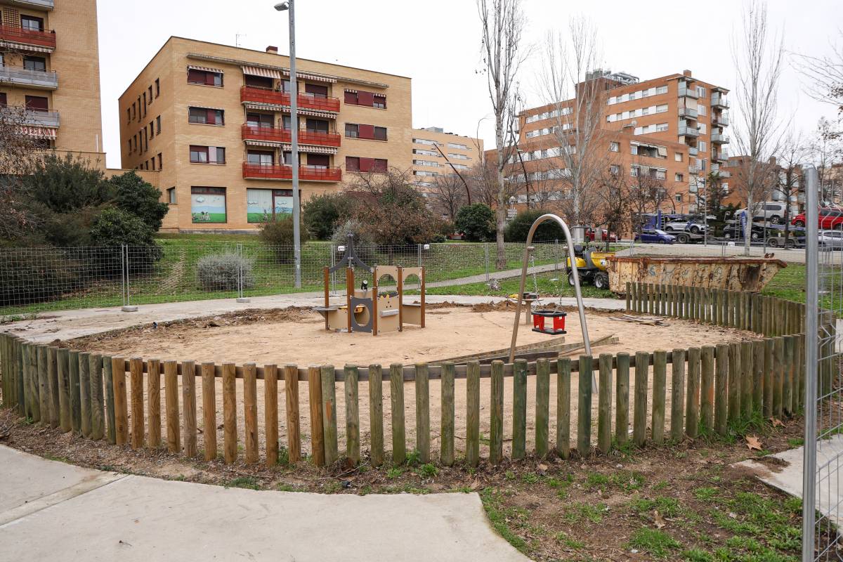 FOTOS | Comencen les obres de remodelació integral del parc d'Odessa