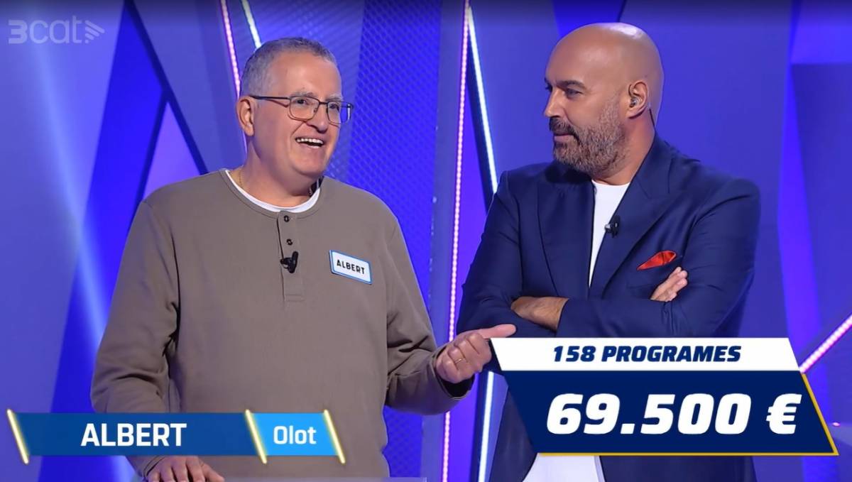 Eliminen la «Bèstia parda d'Olot» de l'Atrapa'm si pots després de 158 programes 