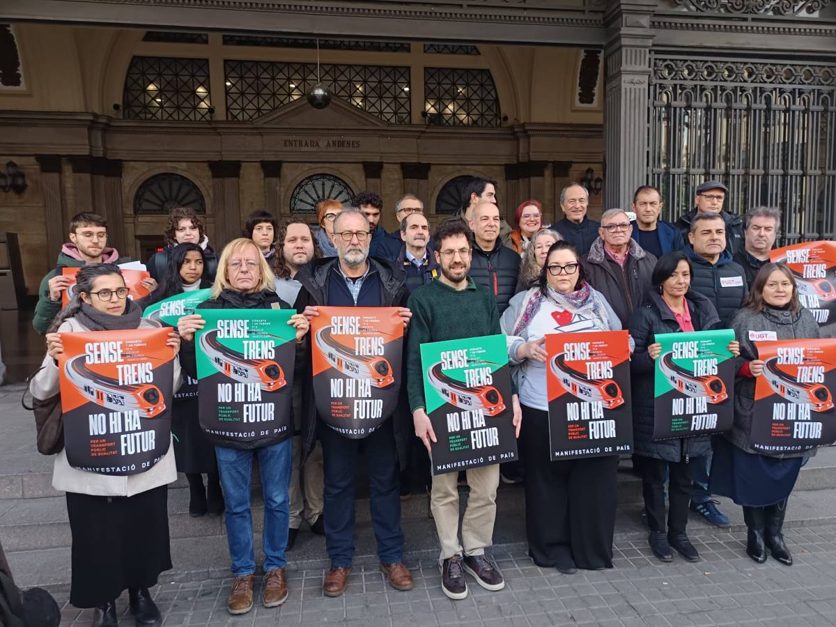 Els sindicats i Òmnium donaran suport a la manifestació dels usuaris de Rodalies del 7 de febrer