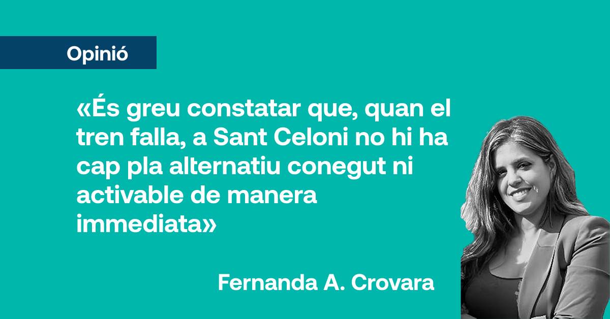 Quan el tren falla, només ens falta no tenir pla B
