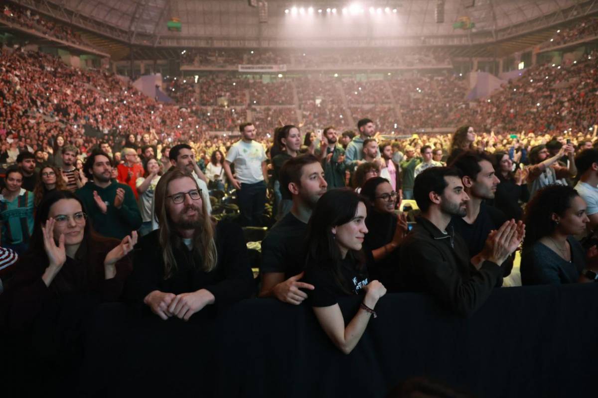 El públic del Palau Sant Jordi, emocionat durant el concert-manifest per Palestina