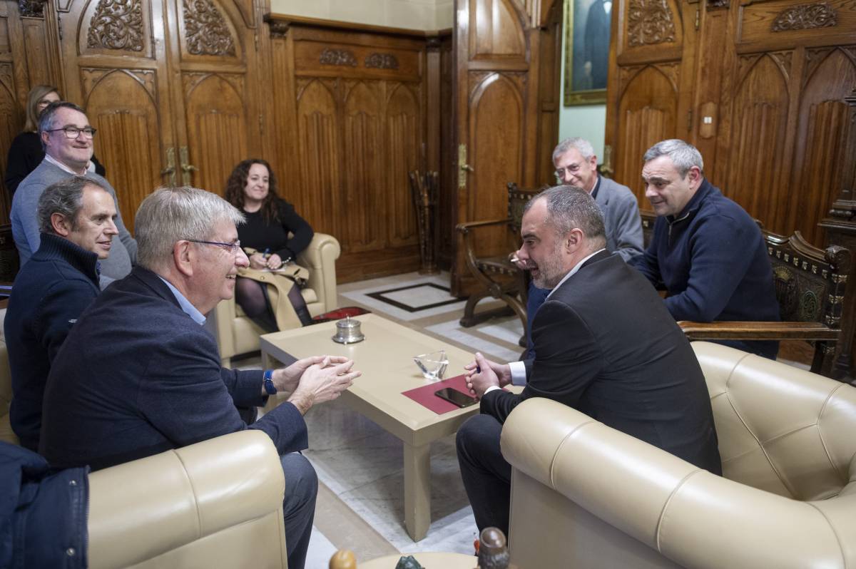 Xavi Adell es va reunir dijous a la tarda amb l’alcalde de Terrassa, Jordi Ballart, durant gairebé dues hores - Alberto Tallón