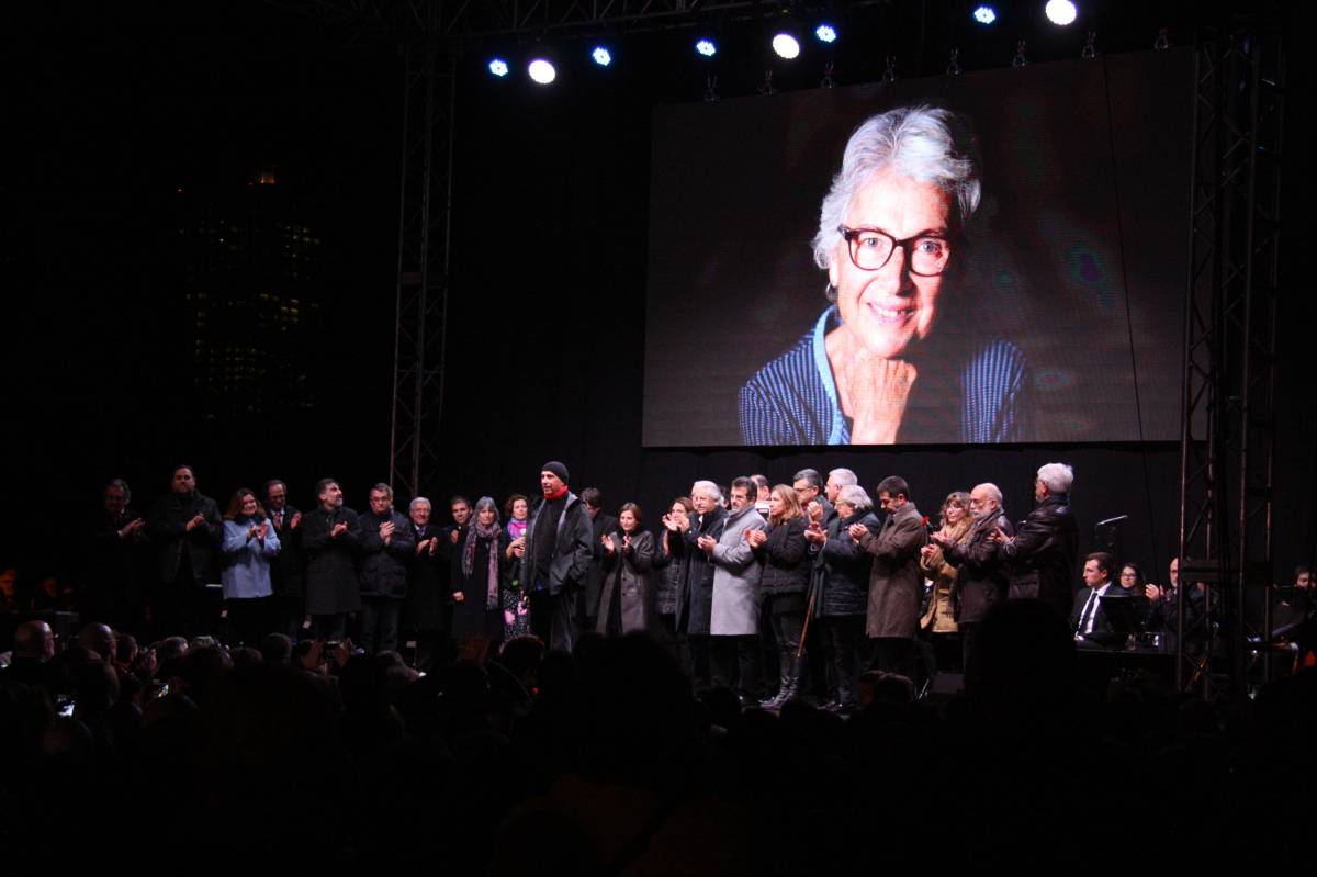 Òmnium homenatjarà Muriel Casals a Barcelona