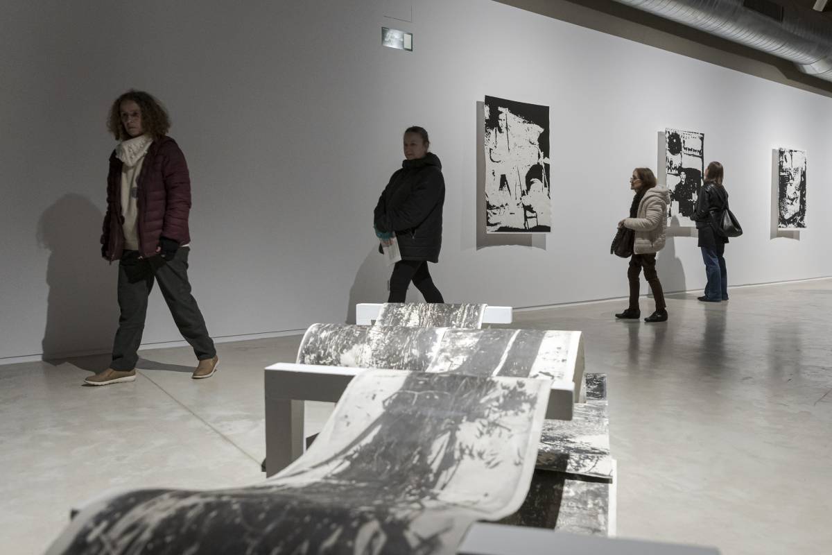 Una de les obres presents a l'exposició a la Sala Muncunill - Lluís Clotet