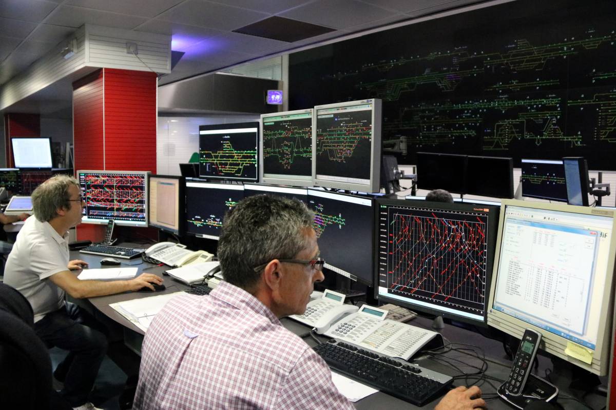 El centre de control d`Adif a Barcelona es va remodelar integralment el 2017