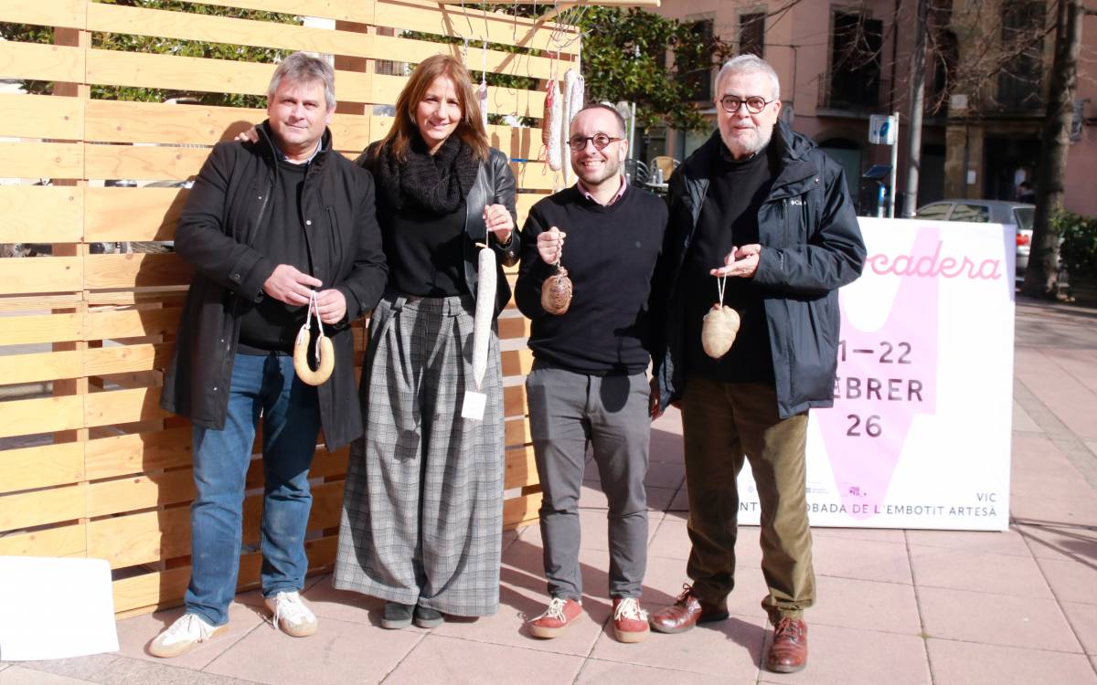 Presentació de La Mocadera, la nova fira de Vic al voltant de l`embotit artesà català. - L.Casademont/acn Presentació de La Mocadera, la nova fira de Vic al voltant de l`embotit artesà català.