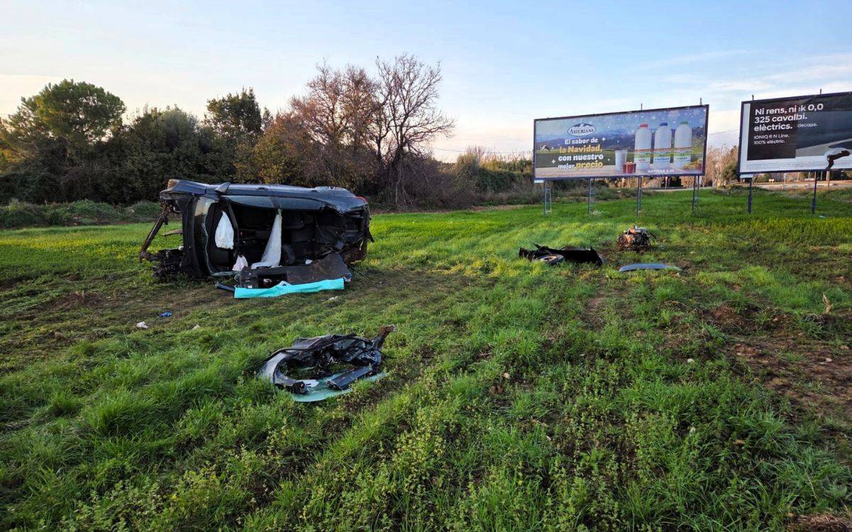 Denunciat per provocar un brutal accident a Torredembarra: conduïa begut a 200 km/h