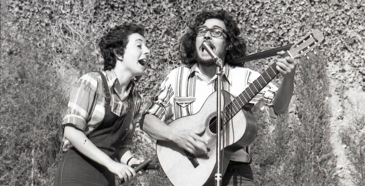 Xesco Boix, en una actuació al parc de Sant Jordi - Òmnium