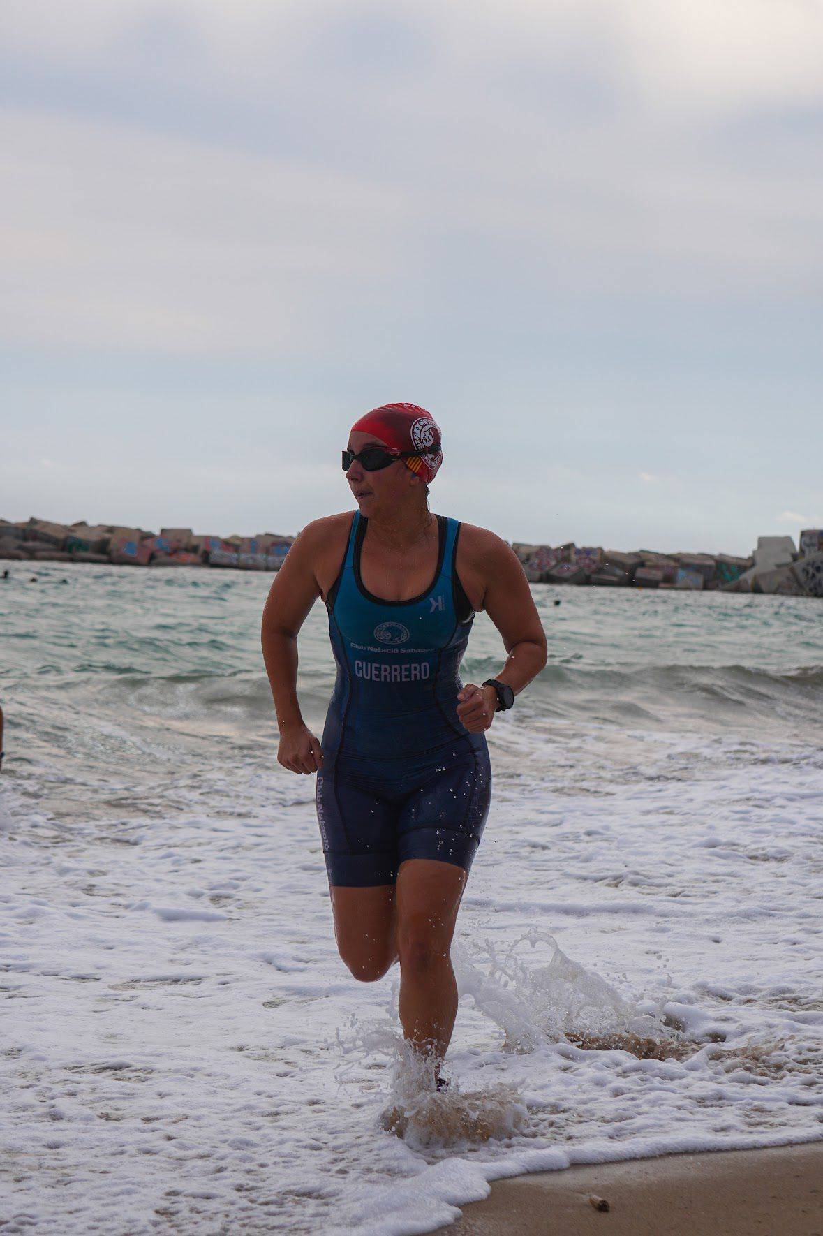 L`esportista sabadellenca en plena acció