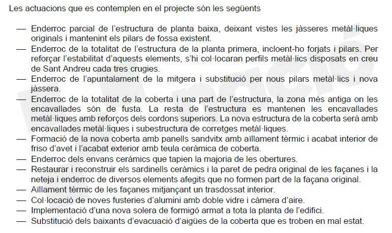 Les obres que Ripoll ha d`executar per no perdre la subvenció