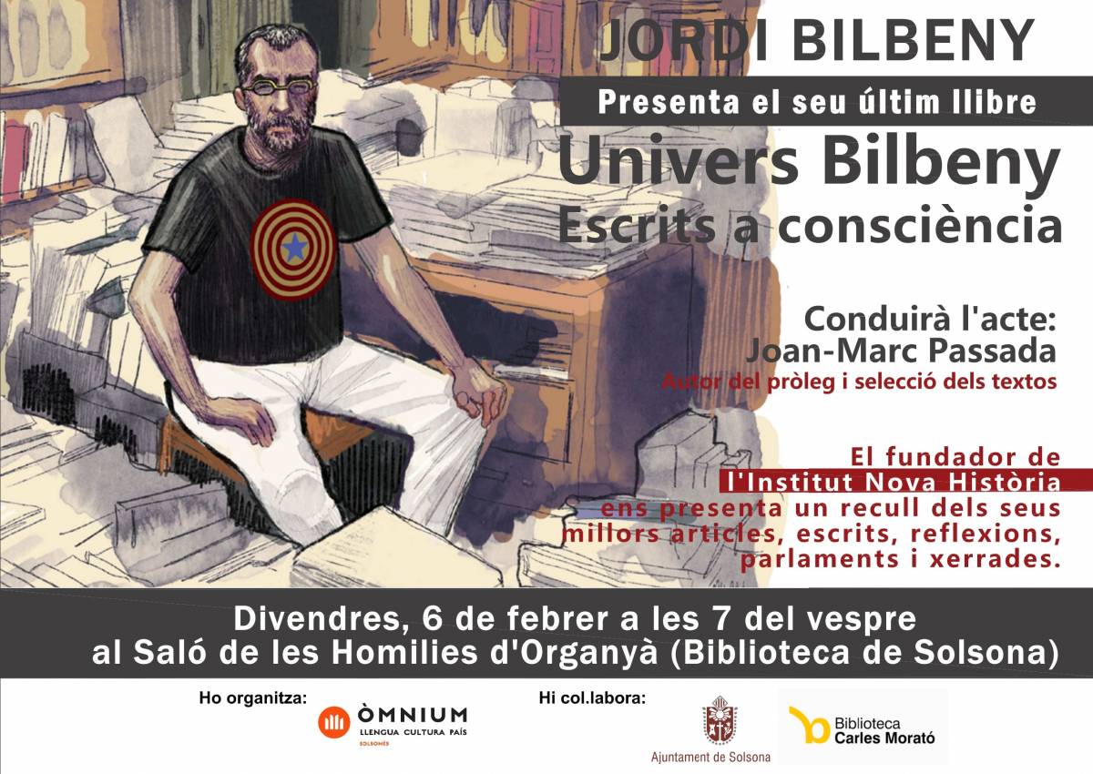 Jordi Bilbeny presenta a Solsona «Univers Bilbeny. Escrits a consciència»