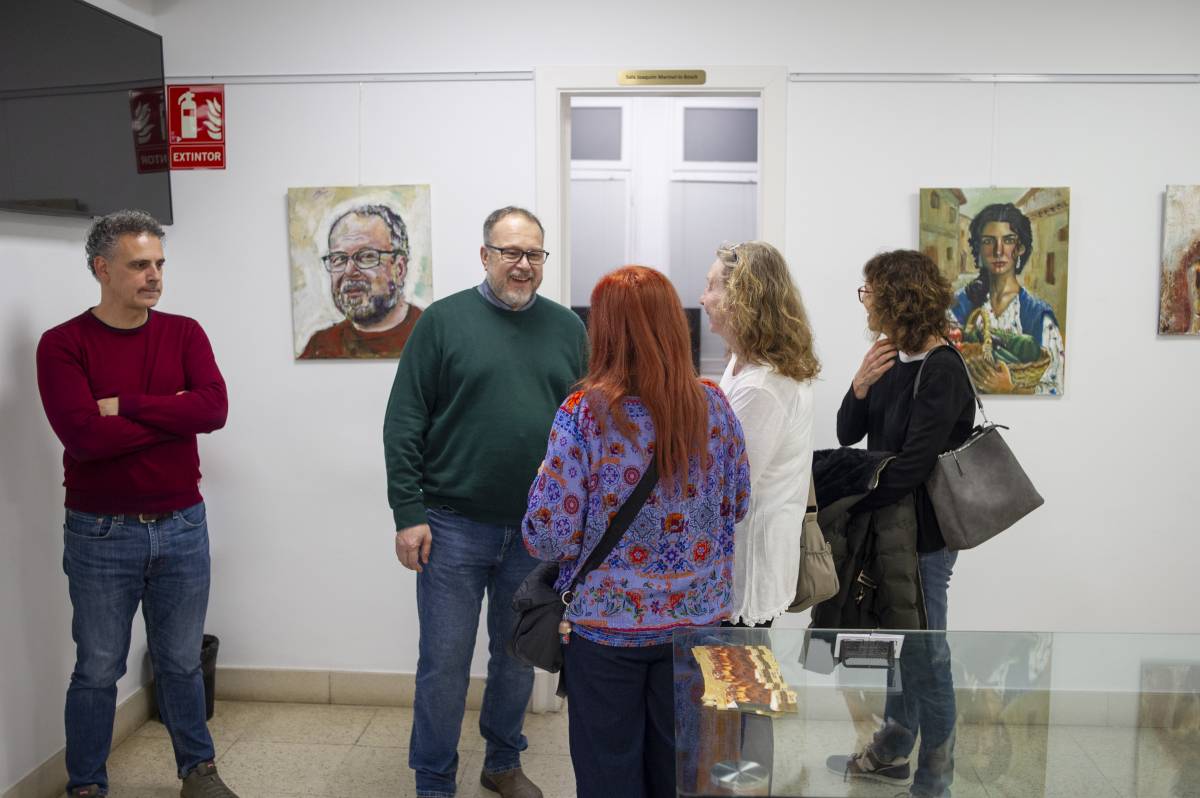 Inauguració de l'exposició, aquest dilluns passat - Alberto Tallón