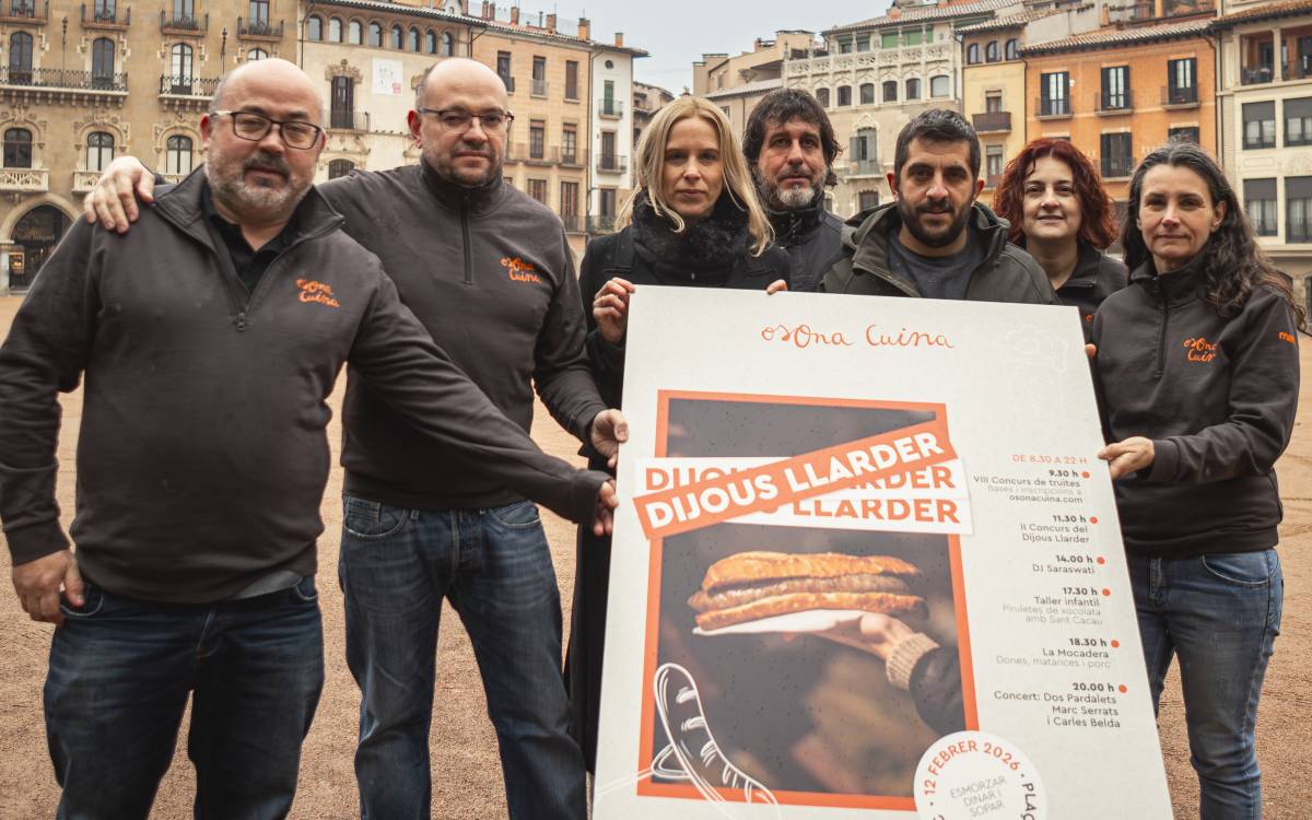Presentació del Dijous Llarder a la Plaça Major de Vic 2026. - Cedida Presentació del Dijous Llarder a la Plaça Major de Vic 2026.