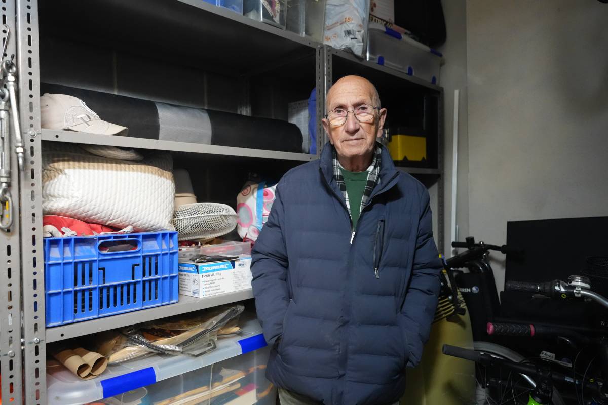 Raül Grau amb el seu traster a Dumo Trasters - DAVID CHAO