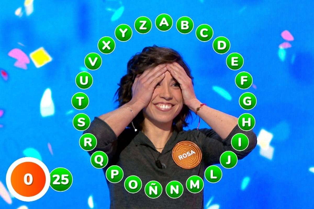 «Pasapalabra» trenca tots els rècords: així va guanyar la Rosa Rodríguez el pot més gran de la història del concurs