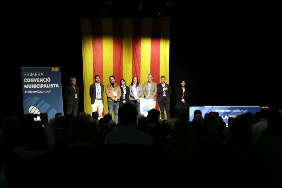 Pla general de la primera convenció municipalista d'Aliança Catalana a Ripoll - acn