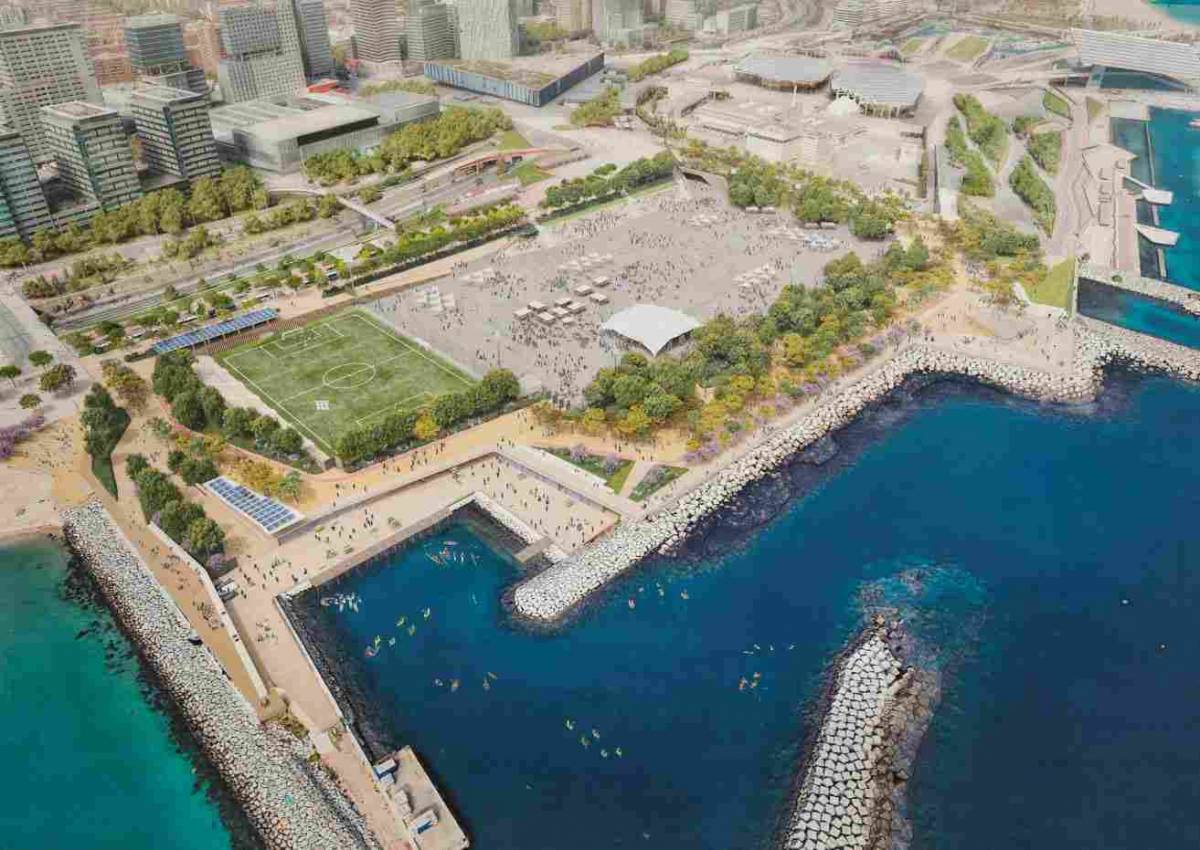 Simulació del futur del front marítim al Fòrum