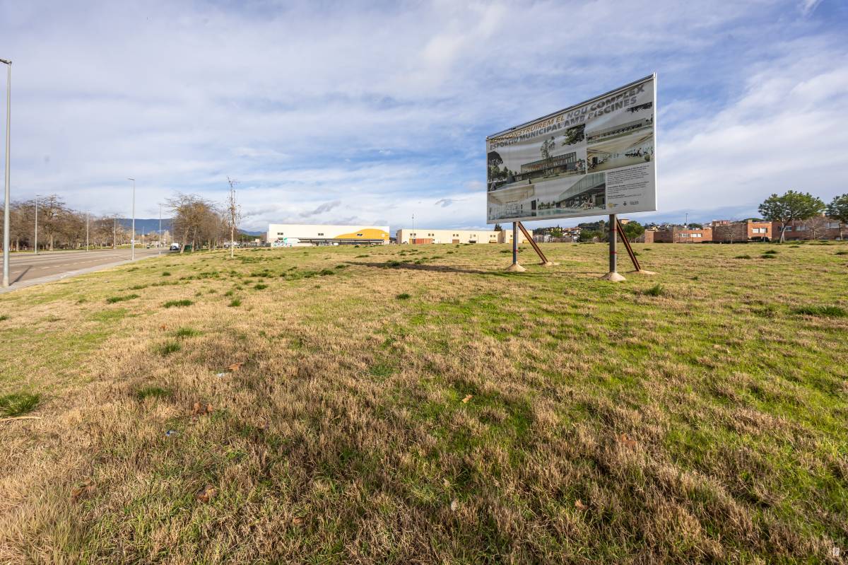 Terrenys del futur complex esportiu de Palau-solità