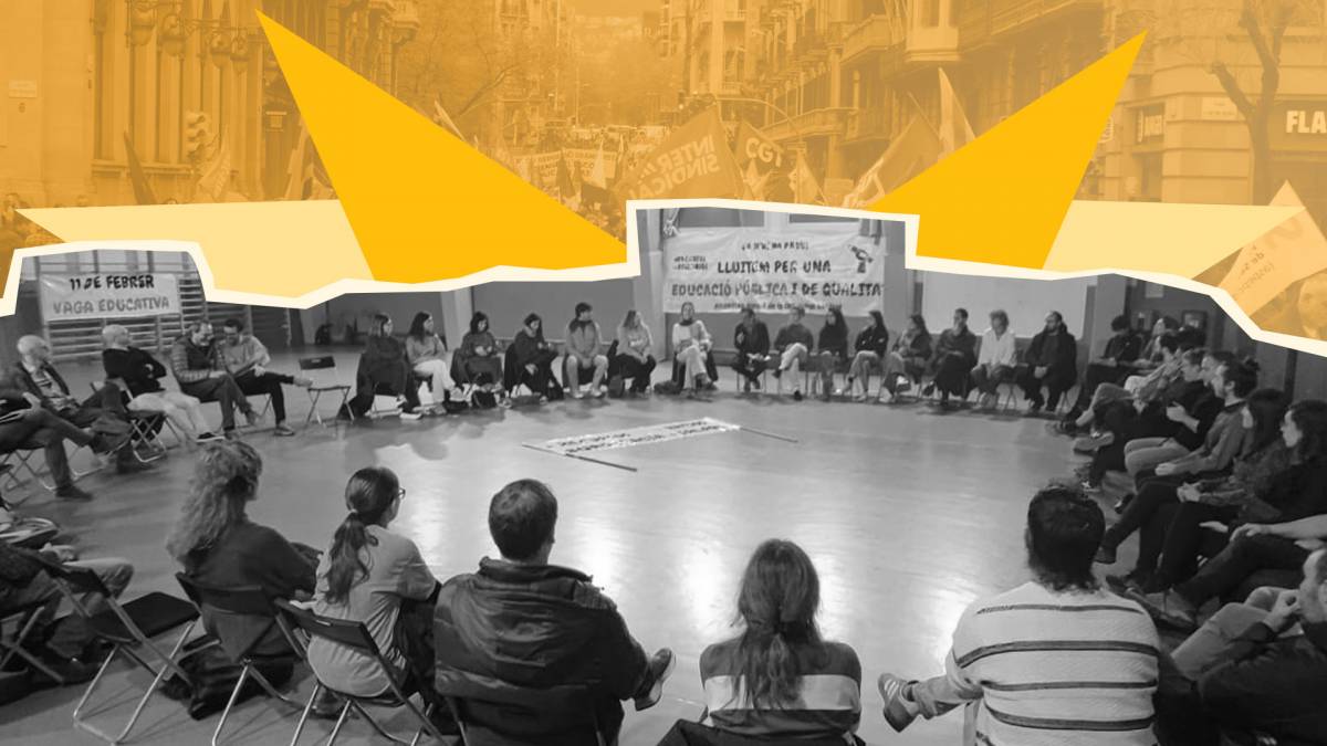 Els mestres de la Catalunya Central fan nit en un institut de Manresa per conjurar-se