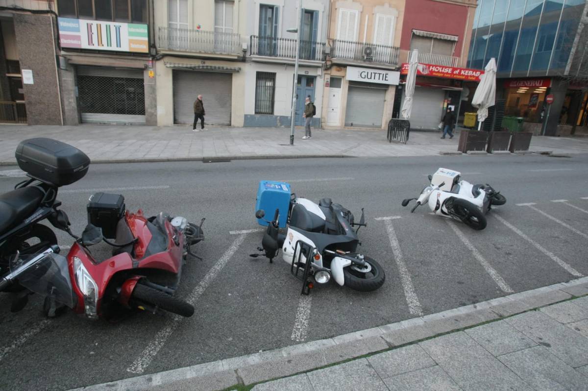 Les imatges del temporal de vent a Terrassa