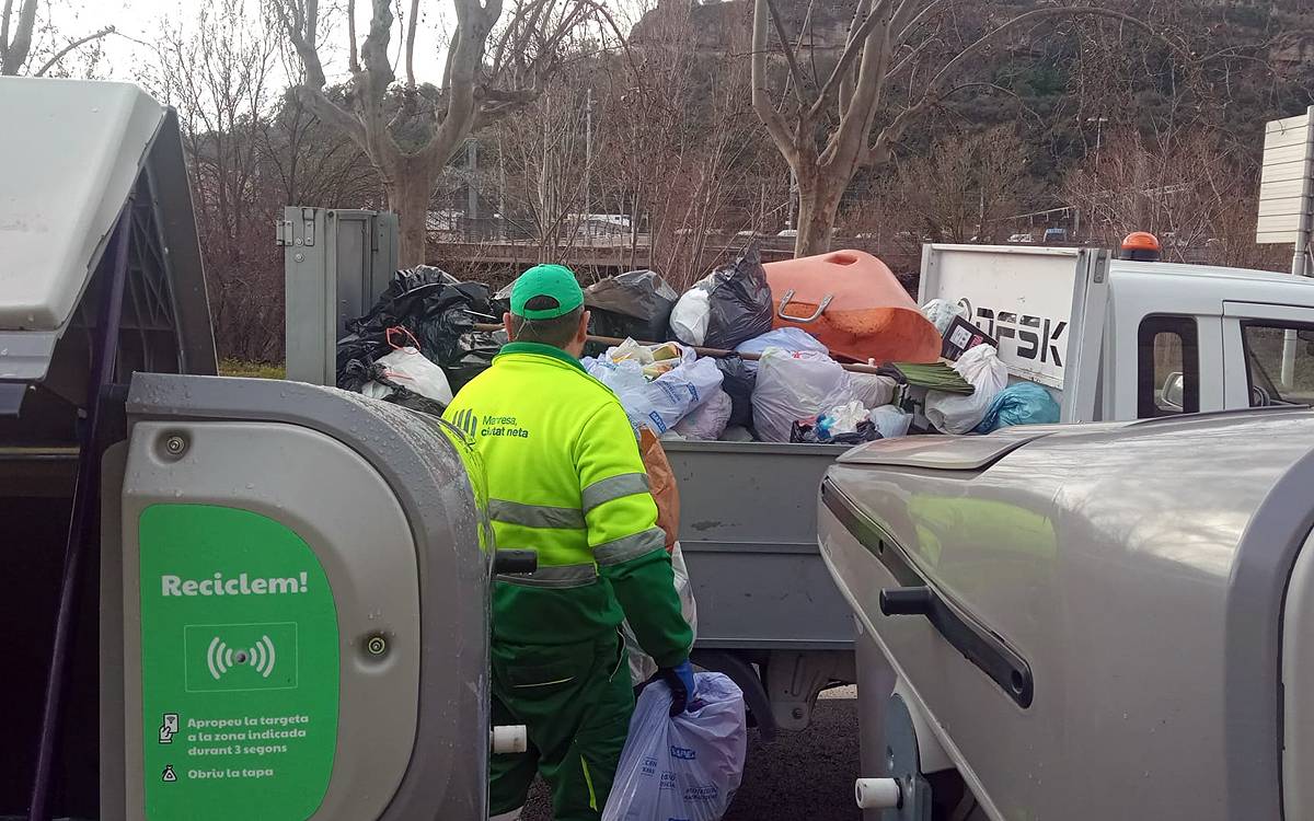 UGT denuncia riscos laborals i sobrecàrrega en la recollida amb el nou sistema a Manresa