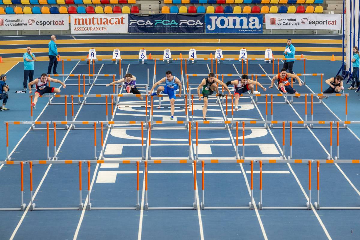 Un instant de la final dels 60 tanques