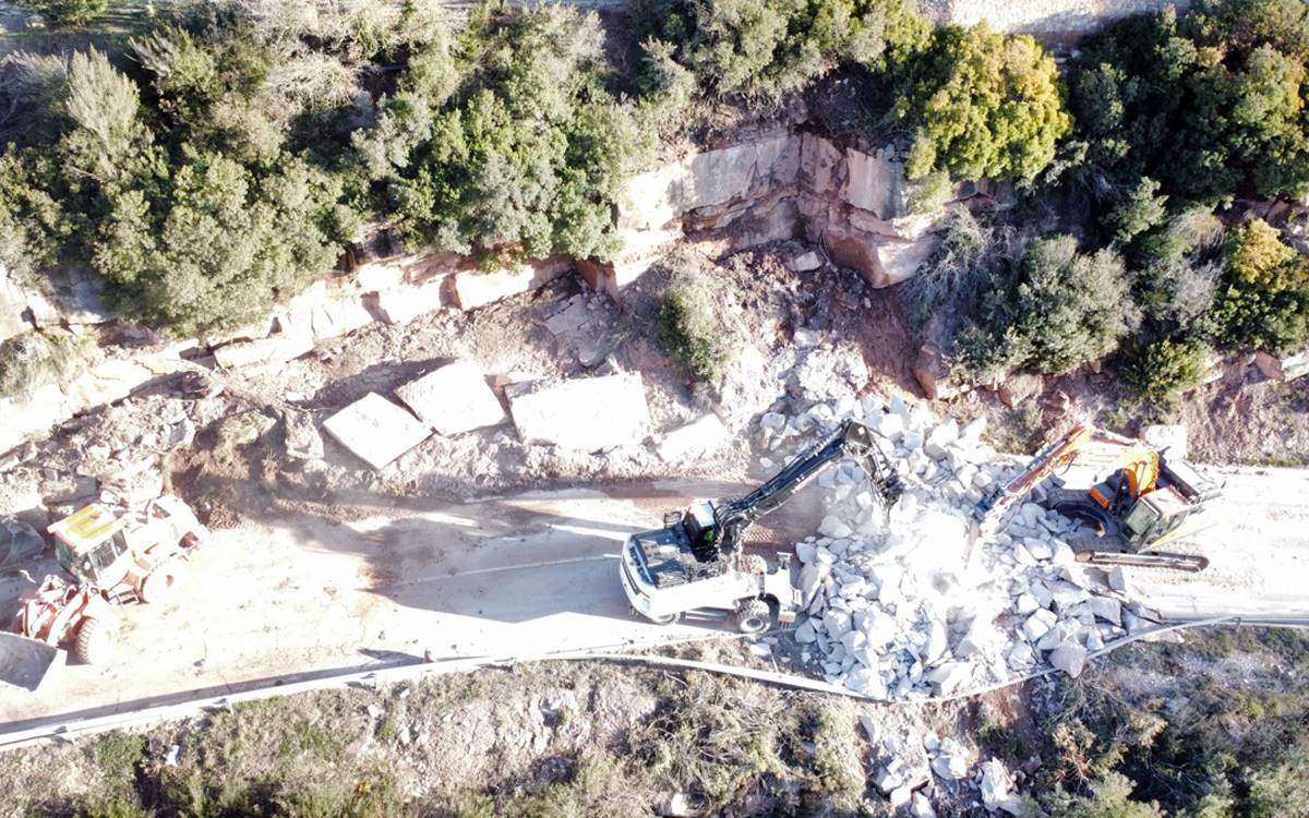 El tall a la carretera de Manresa a Fonollosa es mantindrà durant tres setmanes