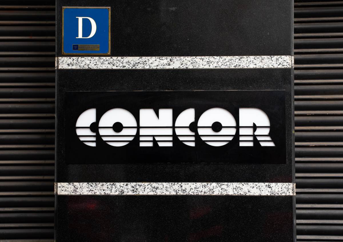 Rètol de l`antiga discoteca Concor, al carrer de Sant Cugat (Centre)