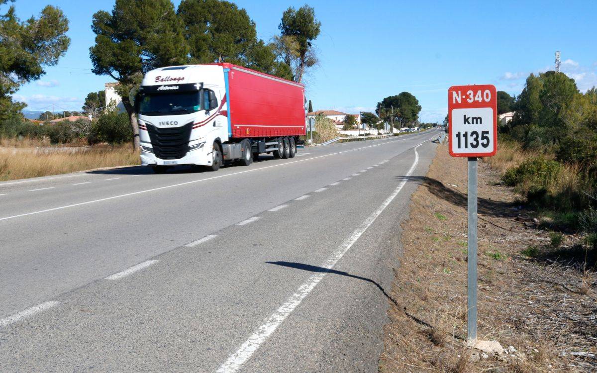 L'alcalde de Mont-roig reclama que es millori el tram de l'N-340 a Miami, «el més perillós d'Espanya»