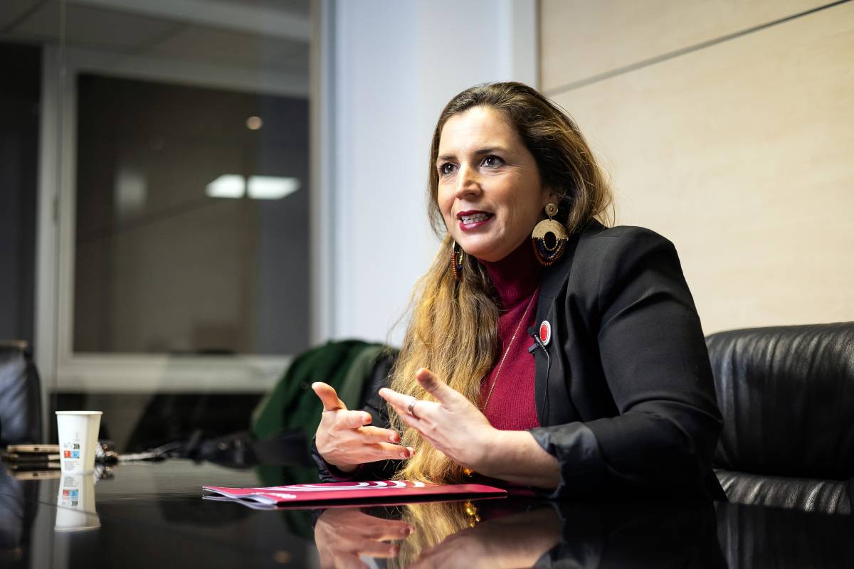 Candela fotografiada a la redació del Nació.cat - Hugo Fernández