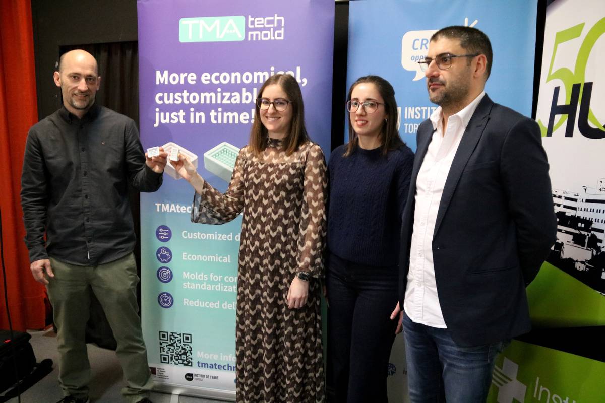 L'Hospital de Tortosa i l'Institut de l'Ebre creen un motlle clínic únic al món i ultimen l'empresa per fabricar-lo